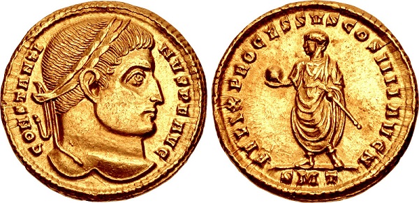 Solidus aureus de Constantino
